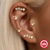 Wholesale S925 Sterling Silver Love Opal Earrings With Electroplating For Women