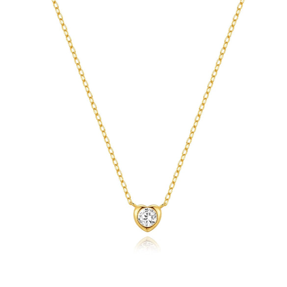 Wholesale S925 Sterling Silver Love Round Geometric Pendant Necklace With Electroplating Design For Women