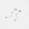Wholesale S925 Sterling Silver Love Tassel Pendant Earrings With Geometric Design For Women Platinum Or 18K Gold Electroplated