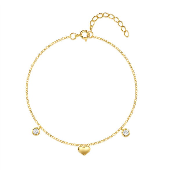Wholesale S925 Sterling Silver Love Zircon Bracelet With Geometric Pattern Electroplated For Women Minimalist Stacked Jewelry