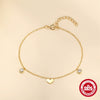 Wholesale S925 Sterling Silver Love Zircon Bracelet With Geometric Pattern Electroplated For Women Minimalist Stacked Jewelry