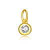 Wholesale S925 Sterling Silver Lucky Birthstone Pendant Necklace With Diamond Design And Platinum Or 18K Gold Electroplating