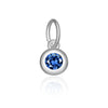 Wholesale S925 Sterling Silver Lucky Birthstone Pendant Necklace With Diamond Design And Platinum Or 18K Gold Electroplating