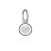 Wholesale S925 Sterling Silver Lucky Birthstone Pendant Necklace With Diamond Design And Platinum Or 18K Gold Electroplating