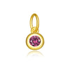 Wholesale S925 Sterling Silver Lucky Birthstone Pendant Necklace With Diamond Design And Platinum Or 18K Gold Electroplating