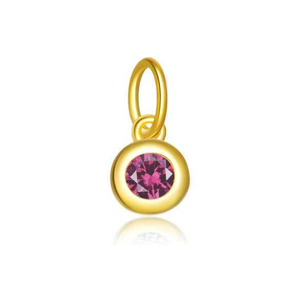Wholesale S925 Sterling Silver Lucky Birthstone Pendant Necklace With Diamond Design And Platinum Or 18K Gold Electroplating