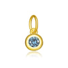 Wholesale S925 Sterling Silver Lucky Birthstone Pendant Necklace With Diamond Design And Platinum Or 18K Gold Electroplating