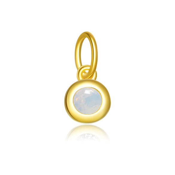Wholesale S925 Sterling Silver Lucky Birthstone Pendant Necklace With Diamond Design And Platinum Or 18K Gold Electroplating