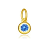 Wholesale S925 Sterling Silver Lucky Birthstone Pendant Necklace With Diamond Design And Platinum Or 18K Gold Electroplating