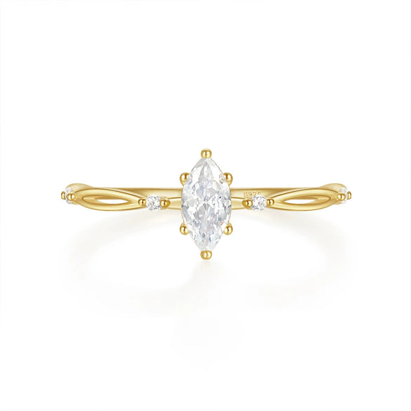 Wholesale S925 Sterling Silver Luxury Square Geometric Diamond Ring For Women With Electroplating Treatment