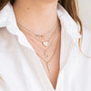 Wholesale S925 Sterling Silver Mama Diamond Letter Clavicle Necklace With Ball Chain For Women