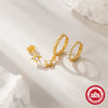 Wholesale S925 Sterling Silver Mangxing Snowflake Geometric Earrings With Inlaid Zircon For Women