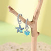 Wholesale S925 Sterling Silver Marine Starfish Shell Luminous Electroplated Women's Animals Zodiac Small Fresh Earrings