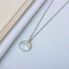 Wholesale S925 Sterling Silver Mermaid Fritillary Fish Tail Clavicle Necklace With Electroplating