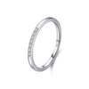 Wholesale S925 Sterling Silver Micro Inlaid Geometric Ring For Women Simple Fashion