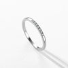 Wholesale S925 Sterling Silver Micro Inlaid Geometric Ring For Women Simple Fashion