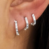 Wholesale S925 Sterling Silver Microinlaid Zircon Circle Geometric Retro Fashion Earrings