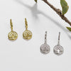 Wholesale S925 Sterling Silver Microinlaid Zircon Tree Of Life Women's Fashion Earrings