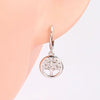 Wholesale S925 Sterling Silver Microinlaid Zircon Tree Of Life Women's Fashion Earrings