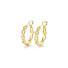 Wholesale S925 Sterling Silver Microinlaid Zircon Woven Twist Exaggerated Personality Minimalist Fashion Earring With Micropaved Treatment
