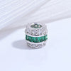 Wholesale S925 Sterling Silver Microinlaid Zirconia Round Barrel Beads Spacer Beads For Diy Bracelet Necklace Accessories