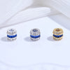 Wholesale S925 Sterling Silver Microinlaid Zirconia Round Barrel Beads Spacer Beads For Diy Bracelet Necklace Accessories