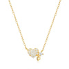 Wholesale S925 Sterling Silver Mini Love Necklace With Geometric Pattern And Electroplated O Chain For Women