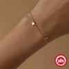 Wholesale S925 Sterling Silver Minimalist Fivepointed Star Geometric Pattern Elegant Allmatch Women's Bracelet With Real Gold Electroplating
