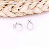 Wholesale S925 Sterling Silver Minimalist Geometric Sweet Pearl Earrings With Small Cross Line Design For Women