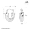 Wholesale S925 Sterling Silver Minimalist Geometric Ushape Electroplated Women's Earrings