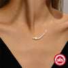 Wholesale S925 Sterling Silver Minimalist Ochain Neck Chain With Fivepointed Star Love Bow Pearl Clavicle Chain Electroplated For Women