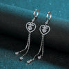 Wholesale S925 Sterling Silver Moissanite Bow Tassel Earrings For Women