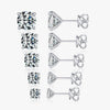 Wholesale S925 Sterling Silver Moissanite Diamond Earrings Classic Lowkey Luxury Electroplated For Women