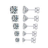 Wholesale S925 Sterling Silver Moissanite Diamond Earrings Classic Lowkey Luxury Electroplated For Women