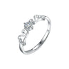 Wholesale S925 Sterling Silver Moissanite Ushaped Couple's Ring Set With Diamonds Fashion Style
