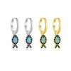 Wholesale S925 Sterling Silver Movable Fish Pendant Earrings For Women With Platinum Or 18K Gold Electroplating
