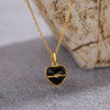 Wholesale S925 Sterling Silver Natural Black Agate Heartshaped Pendant Love Bracelet For Women