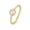 Wholesale S925 Sterling Silver Natural Freshwater Pearl Geometric Opening Adjustable Women's Ring With Electroplating