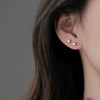 Wholesale S925 Sterling Silver Natural Freshwater Pearl Steamed Breadshaped Purely Handmade Highend Women's Earrings