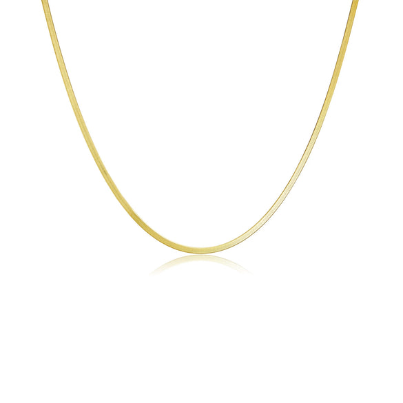 Wholesale S925 Sterling Silver Necklace And Bracelet With Geometric Styling Flat Snake Bone Chain Electroplated Fashion And Minimalist Design Unisex