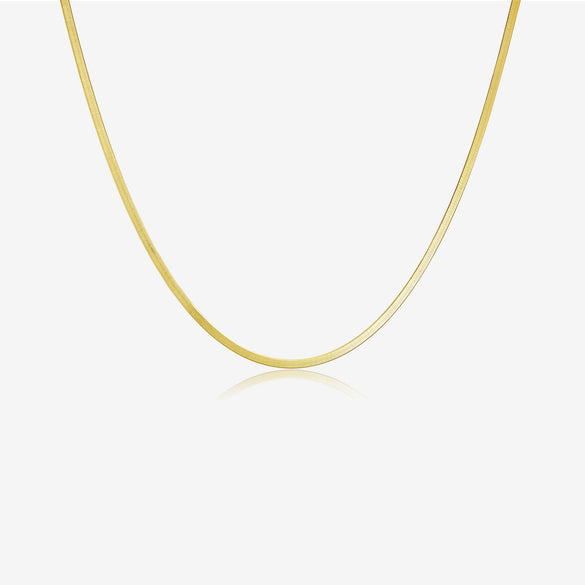 Wholesale S925 Sterling Silver Necklace And Bracelet With Geometric Styling Flat Snake Bone Chain Electroplated Fashion And Minimalist Design Unisex