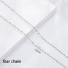 Wholesale S925 Sterling Silver Necklace With Box Ingot Melon Seeds Water Wave Starry Snake Bone Cross Design Electroplated