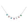 Wholesale S925 Sterling Silver Necklace With Geometric Diamond Pendant Electroplated In Platinum Or 18K Gold Simple Design For Women Light Luxury Collarbone Chain