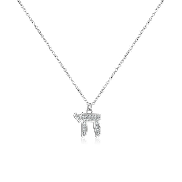 Wholesale S925 Sterling Silver Necklace With Microinlaid Zircon And Geometric Niche Design Pendant Electroplated With Platinum Or 18K Gold For Men And Women
