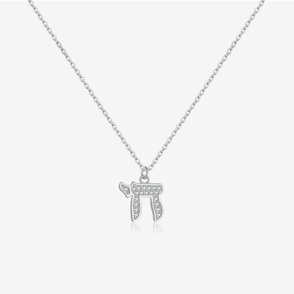 Wholesale S925 Sterling Silver Necklace With Microinlaid Zircon And Geometric Niche Design Pendant Electroplated With Platinum Or 18K Gold For Men And Women