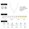 Wholesale S925 Sterling Silver Niche Design Geometric Double Stacked Diamond Clavicle Chain