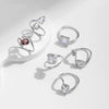 Wholesale S925 Sterling Silver Niche Design Irregular Lines Geometric Drops Diamond Ring For Women