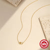 Wholesale S925 Sterling Silver Ochain Necklace With Round Pearl Ring Link And Geometric Pattern Electroplated For Women