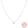 Wholesale S925 Sterling Silver Octagonal Star Diamond Shaped Pearl Clavicle Necklace With Geometric Pattern Electroplated For Unisex Stacked Wear