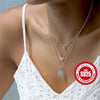Wholesale S925 Sterling Silver Opal Clavicle Necklace With Classic Four Claw Pendant And Inlaid Zircon Geometric Design